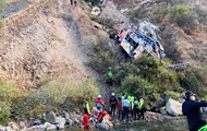 In Peru, another bus with passengers crashed from a height of 200 meters