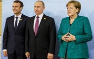 Macron and Merkel held talks with Putin