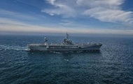 A U.S. command ship headed for the Black Sea