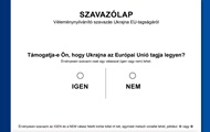 В Угорщині показали бюлетень для голосування щодо України в ЄС