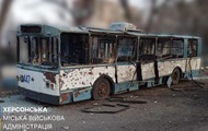 РФ ударила по Херсону: повреждены 12 троллейбусов