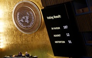 Генасамблея ООН проголосувала резолюцію на підтримку України