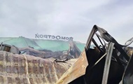 Под Новосибирском сгорел торговый центр