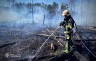 В Черниговской области горят тысячи гектаров леса