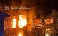 БПЛА попал в многоэтажку в Запорожье