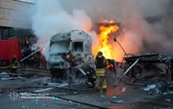 РФ уничтожила склад логистического центра в Запорожье
