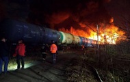 В России с рельсов сошел поезд с топливом