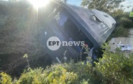 В Греции автобус с 25 курсантами съехал в кювет