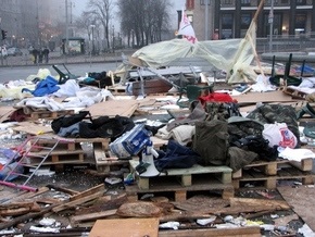 В милиции назвали виновных в погроме палаточного городка в центре Киева