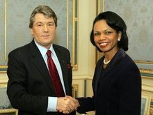 Ющенко и Райс обсудили дружбу США и Украины