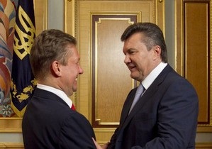 Янукович провел встречу с главой Газпрома