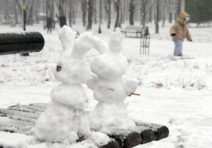 Фотогалерея: Белая радость. В Киеве пошел снег