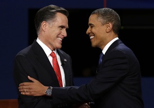 Перед заключительными дебатами рейтинги Обамы и Ромни сравнялись