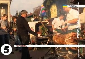 В Тернополе прошел кулинарный фестиваль Галицкая дефиляда