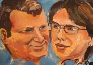 Художник Прикассо нарисовал портрет мэра Риги пенисом