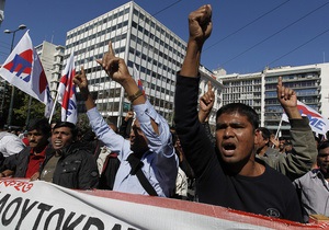 В Греции на демонстрации вышло рекордное число людей