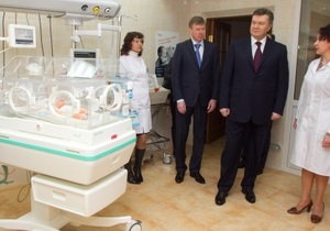 Перинатальный центр в Кировограде, открытый Януковичем в январе, заработает только в марте