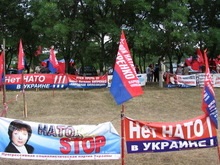 Противники НАТО восстановили палаточный городок под Одессой