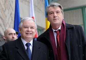 Ющенко: Именем Качиньского нужно называть улицы в украинских городах