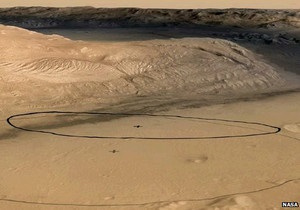 НАСА уточнила место посадки марсохода Кьюриосити