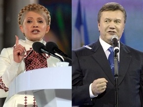 Опрос: Рейтинг Тимошенко вырос почти на 7%, а Януковича - на 4%