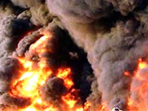 На турецко-иракском нефтепроводе начался крупный пожар