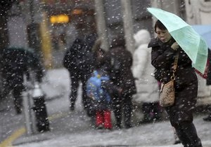 Новости США - снежная буря - непогода в США: В пяти штатах США объявлен режим ЧС
