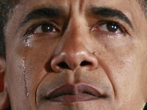 Фотогалерея: Обама тоже плачет