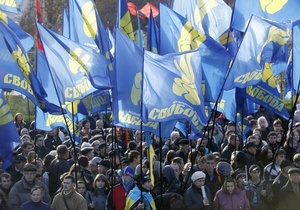 ВО Свобода заявляет об угрозах со стороны милиции перед шествием в День памяти героев Крут