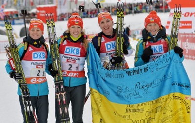 Біатлон: Жіноча збірна України продовжує лідирувати в Кубку націй