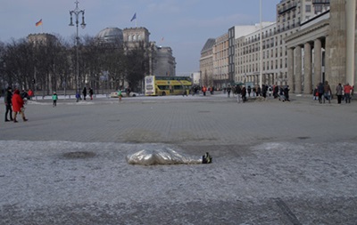 В Берлине прошел перфоманс в знак солидарности с Евромайданом