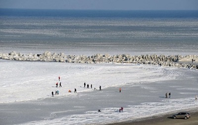 В Одесі через сильні морози замерзає море