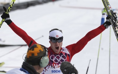 Швейцарец Дарио Колонья стал двукратным олимпийским чемпионом в скиатлоне
