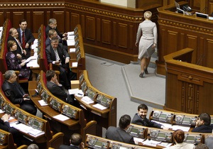 За недоверие Тимошенко проголосовали семь депутатов от БЮТ