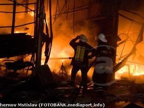 В Харькове горел крупнейший торговый центр Украины