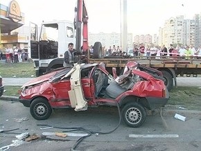 В Киеве погиб милиционер, вылетев через лобовое стекло машины при выполнении оперативного задания
