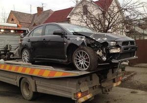 В Ужгороде разбилось авто Александра Шуфрича