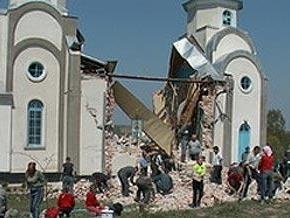 В Тернопольской области обрушилась церковь Святых апостолов Петра и Павла