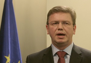 Фюле рассказал Яценюку о евроинтеграционных перспективах Украины