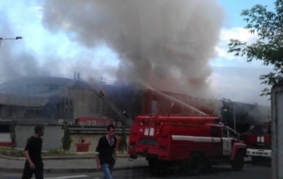 В Донецке во дворце спорта произошел пожар