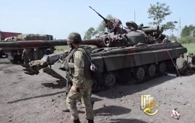 На блокпосту под Славянском появились танки Т-64 
