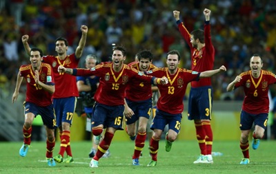 Футболисты сборной Испании получат по 720 тысяч за победу на ЧМ-2014