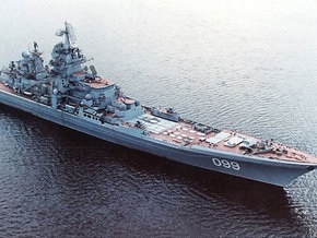 В Атлантике  произвел артиллерийские стрельбы российский атомный крейсер