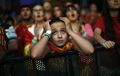 13 миллионов испанцев следили за горьким поражением своей сборной