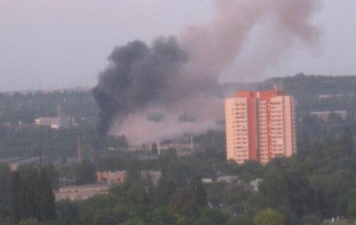 У Донецьку горить військова частина - соцмережі