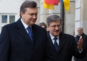 Источник: Во время визита в Польшу Януковичу поставят вопросы о Тимошенко