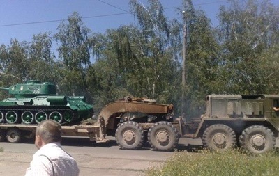 В Дружковке  угнали  танк-экспонат