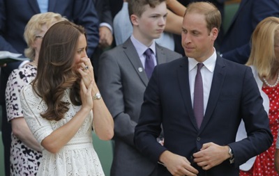 За програшем Маррея на Вімблдоні спостерігали принц Вільям і Кейт Міддлтон