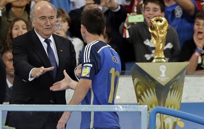 Президент FIFA: Удивлен, что Месси  стал лучшим игроком ЧМ-2014