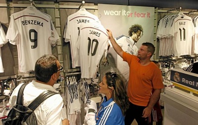 Продаж футболок новачка Реала б є рекорди